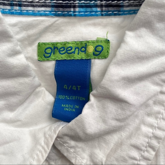 Greendog white long sleeve button down shirt 4T - Picture 2 of 5